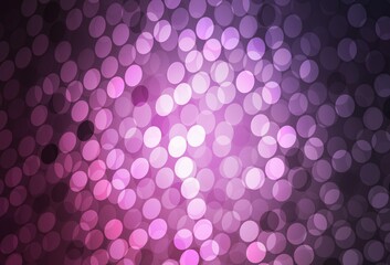 Dark Pink vector background with spots.