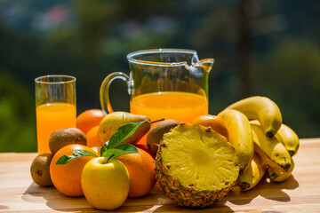 juice and fruits