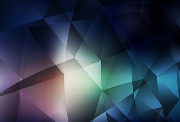 Dark Blue, Red vector polygon abstract layout.