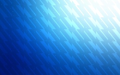 Dark BLUE vector background with stright stripes.