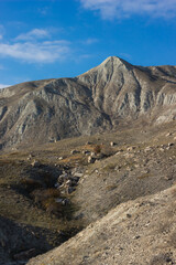 The Crimean Mountains near Feodosia and Ordzhonikidze, the Black Sea, Eastern Crimea.