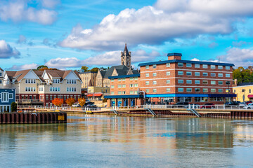 Port Washington Town view in Wisconsin of USA