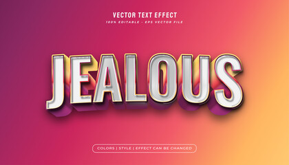 3d colorful jealous text effect
