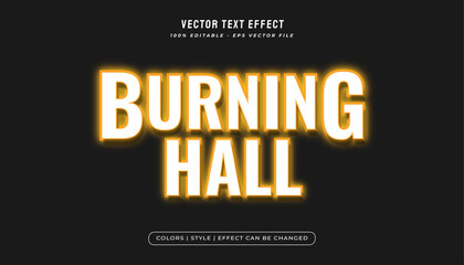 Obraz premium Burning text style effect