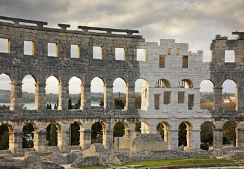 Fototapeta premium Pula Arena - Roman amphitheatre in Pula. Croatia