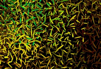 Dark Green, Yellow vector texture with colored lines.