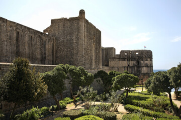 City wall in Dubrovnik. Croatia