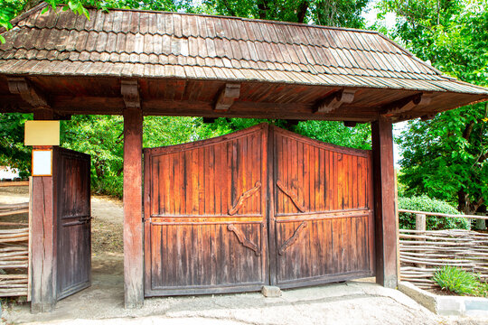 traditional wooden gate
