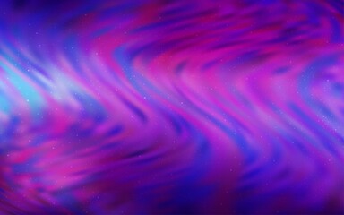Fototapeta premium Light Purple, Pink vector pattern with night sky stars.