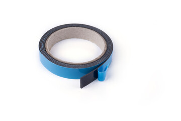 Double sided adhesive tape on a white background