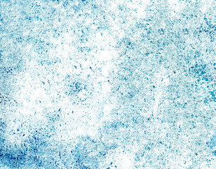 Watercolor blue Background with  splatters, spots and blots, hand drawn illustration