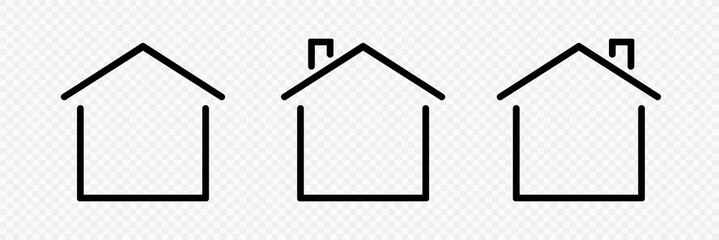 Web homes flat icon for apps and websites. House icon . Vector illustration.