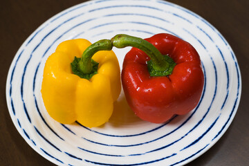 bell pepper on a plate
