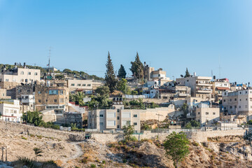 Residential houses at the Mount of Olive and Kidron Valley in Jerusalem, Israel