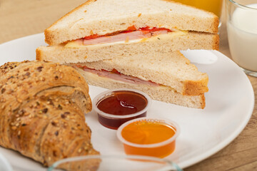 Delicious homemade breakfast