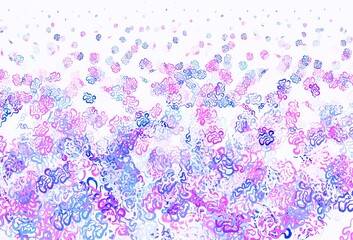 Light Purple vector texture with abstract forms.