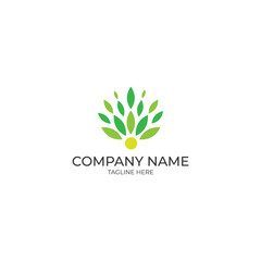 eco friendly logo design vector template stock image illustration 