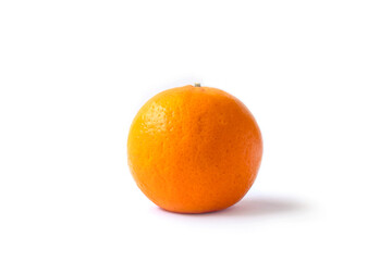 Orange is a high vitamin C rich fruit isolated on a white background.
