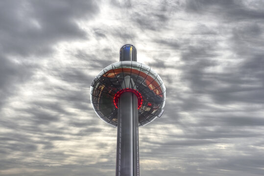 capsule on pole in the sky