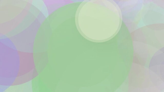 Abstract background, beautiful multi-colored circles in flat style. Particles increase and decrease