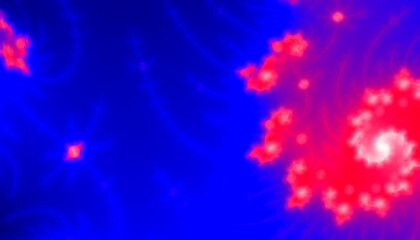 Abstract neon fractal futuristic background