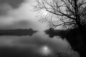 Poster misty morning on the lake © Nora