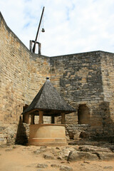 medieval castle in castelnaud-la-chapelle in france