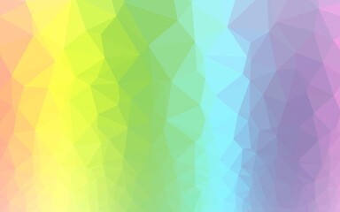 Fototapeta premium Light Multicolor, Rainbow vector abstract polygonal cover. A completely new color illustration in a vague style. New texture for your design.