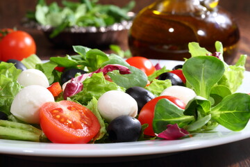 Greek mozzarella salad