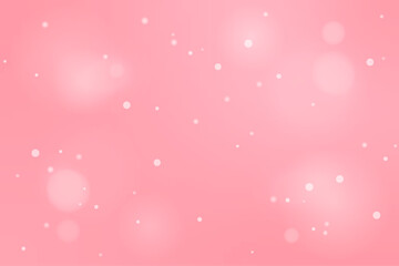  Valentines Day Or Christmas Background With Many Falling Snow.  Festive New Year And Celebration. Vector