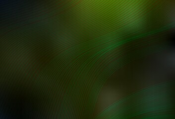 Dark Green, Yellow vector glossy abstract layout.