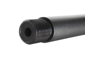 Threaded barrel on a rifle