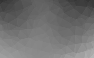 Light Silver, Gray vector abstract mosaic background. An elegant bright illustration with gradient. The best triangular design for your business.