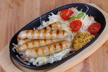 sausages with dijon mustard