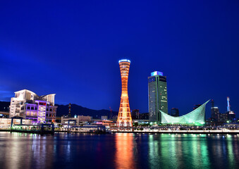 神戸メリケンパークの夜景