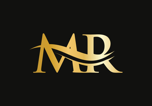 MR letter logo design. MR Logo for luxury branding. Elegant and stylish design for your company. 