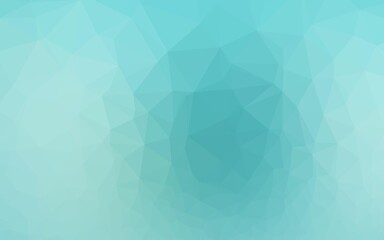Fototapeta premium Light BLUE vector abstract polygonal cover. Shining illustration, which consist of triangles. Template for a cell phone background.