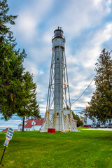Obraz premium Sturgeon Bay Canal Light in Wisconsin of USA