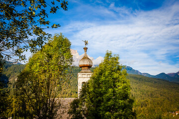 An old church near Cortina D&rsquo;Ampezzo, center of winter sports in Italy