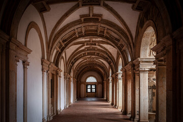Fototapeta premium Cloisters and hallways of the Convent of Christ in Tomar, Portugal