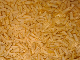 raw crackers that are drying in the sun