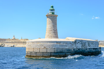 The lighthouse of St. Elmo's Fort