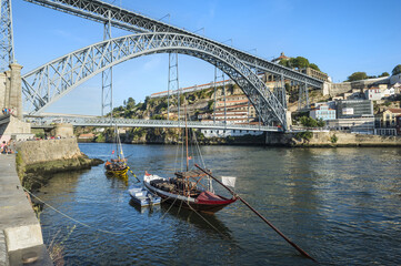 Ponte Dom Luis I Bridge over the Douro river, Porto, Portugal, Unesco World Heritage Site