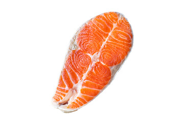 salmon seafood fish raw snack ready to eat on the table healthy meal ingredient top view copy space for text food background rustic