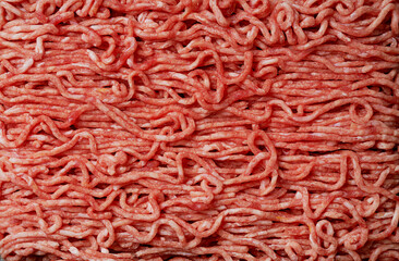 Raw organic beef mince meat
