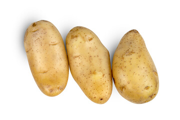 potatoes isolated on white background  ,include clipping path