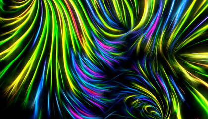 Abstract fractal neon psychedelic background.