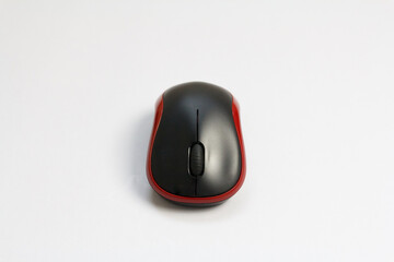Wireless  computer mouse isolated on white background.
