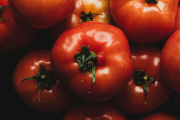 Tomate fresco de ensalada. 