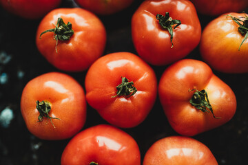 Tomate fresco de ensalada. 